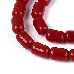 Opaque Glass Beads Strands&nbsp;GLAA-T028-14P-03