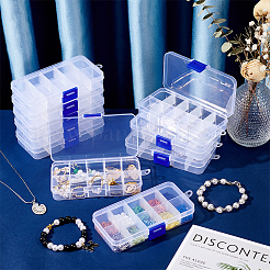 10 Grids Plastic Bead Storage Containers&nbsp;CON-WH0086-053A