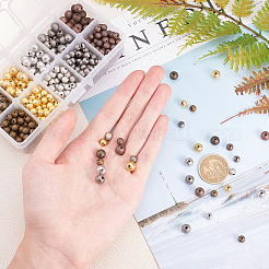 Brass Textured Beads&nbsp;KK-PH0035-88-NF