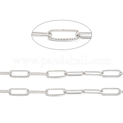 Tarnish Resistant 304 Stainless Steel Paperclip Chains&nbsp;CHS-O011-02P