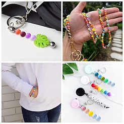 200Pcs Round Food Grade Eco-Friendly Silicone Beads&nbsp;SIL-CJ0001-90