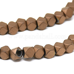 Electroplate Non-magnetic Synthetic Hematite Beads Strands&nbsp;G-Q486-89G