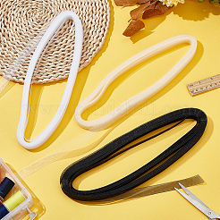 3 Bundles 3 Colors Polyester Fine Soft Horsehair Braid Boning&nbsp;DIY-FG0005-24