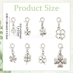 8Pcs Alloy Pendant Decorations&nbsp;HJEW-YW00494