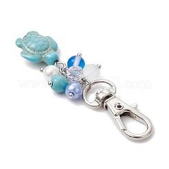 Sea Turtle Synthetic Turquoise Pendants Decoration&nbsp;HJEW-JM03009-03