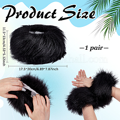 Fibre Oversleeves Wrist Cuffs&nbsp;AJEW-WH0796-73C