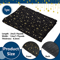 Star Pattern Polyester Gold Stamping Fabric&nbsp;AJEW-WH0314-808A