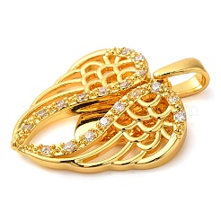 Brass Micro Pave Cubic Pendants&nbsp;KK-M099-01G