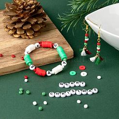 3 Colors 1155Pcs DIY Christmas Theme Stretch Bracelets Making Kits&nbsp;DIY-LS0001-22B