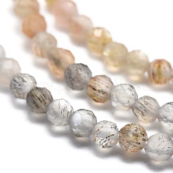 Natural Multi-Moonstone Beads Strands&nbsp;G-M353-A38-3mm