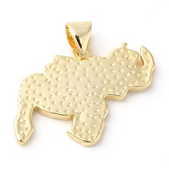 Eco-Friendly Rack Plating Brass Enamel Pendants&nbsp;KK-R143-03C