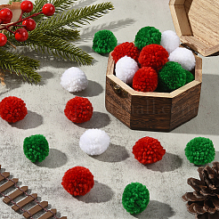 24Pcs 3 Colors Wool Soft Pompom Ball&nbsp;DIY-SC0031-30C