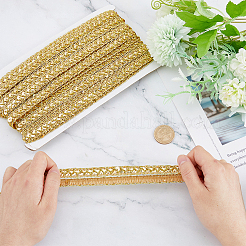 Sparkle Metallic Polyester Ribbon&nbsp;OCOR-WH0060-61B
