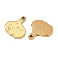 Vegetables 304 Stainless Steel Enamel Charms&nbsp;STAS-C137-02J-G