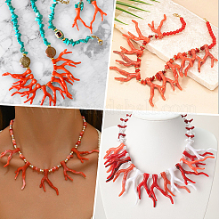 70Pcs Opaque Acrylic Imitation Coral Beads&nbsp;SACR-SC0001-64
