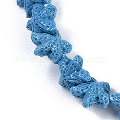 Synthetic Coral Dyed Carved Beads Strands&nbsp;CORA-K009-06A-07