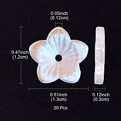 Transparent Glass Beads&nbsp;GLAA-YW0003-12
