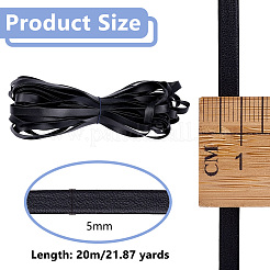 Flat PU Leather Cord&nbsp;DIY-WH0656-51A