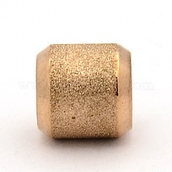 201 Stainless Steel Textured Beads&nbsp;STAS-M003-15