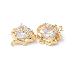 Brass Connector Charms&nbsp;KK-I702-22G