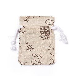 Rectangle Hemp Cloth Pouches&nbsp;ABAG-N007-02D