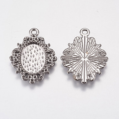 Alloy Pendant Cabochon Settings&nbsp;X-EA500Y-NFB