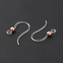 Transparent Resin Earring Hooks&nbsp;RESI-G050-01RG