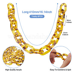Acrylic Link Bag Extender Chains&nbsp;AJEW-TAC00065