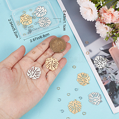 12Pcs 2 Colors 201 Stainless Steel Pendants&nbsp;STAS-CN0001-50