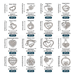 32PCS 16 Style Alloy Rhinestone Pendants&nbsp;ALRI-TA0001-16