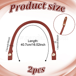 PU Leather Bag Handles&nbsp;PURS-WH0001-74B