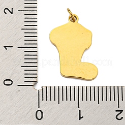 Christmas Theme Ion Plating(IP) 304 Stainless Steel Pendants&nbsp;STAS-O005-01J-G