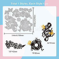 Musical Note Carbon Steel Cutting Dies Stencils&nbsp;DIY-WH0309-1330