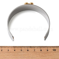 Two Tone 304 Stainless Steel Cuff Bangles&nbsp;BJEW-D465-05B-GP