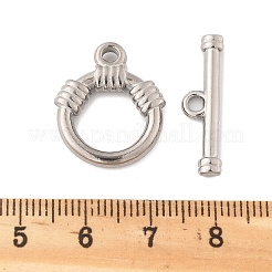 304 Stainless Steel Toggle Clasps&nbsp;STAS-B081-02P