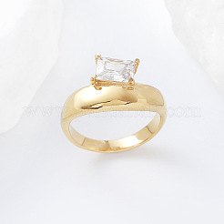 304 Stainless Steel Glass Finger Rings&nbsp;MD8256-1