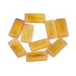 Dyed Natural Yellow Agate Beads Strands&nbsp;G-T144-25A