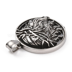 304 Stainless Steel Pendants&nbsp;STAS-A083-24AS