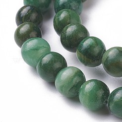 Natural African Jade Beads Strands&nbsp;G-G735-22-6mm-A