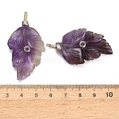 Natural Amethyst Pendants&nbsp;G-K372-06G-A03