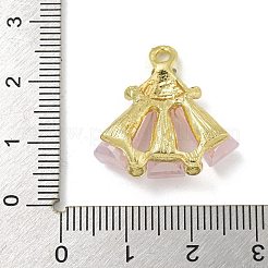 Rack Plating Alloy Glass Pendants&nbsp;FIND-M033-09A-01
