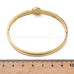 304 Stainless Steel Hinged Cuff Bangles&nbsp;SA-CBAB92B-15G
