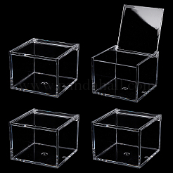 Transparent Acrylic Packaging Boxes with Flip Lid&nbsp;CON-WH0110-36B