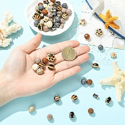 56Pcs 14 Styles Handmade Porcelain Beads&nbsp;PORC-YW0001-88