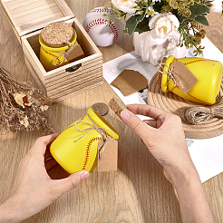 12Pcs Baseball Printed Glass Pudding Cup&nbsp;CON-BC0007-68