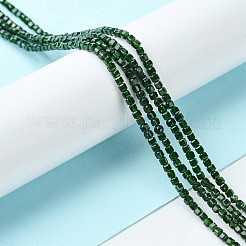Synthetic Green Goldstone Beads Strands&nbsp;G-F748-P03-01