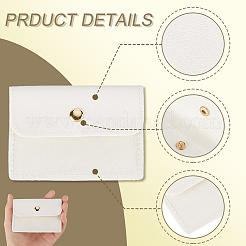 8Pcs Portable Imitation Leather Jewelry Bags for Travel&nbsp;ABAG-SP0001-38A