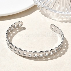 304 Stainless Steel Cuff Bangles&nbsp;BJEW-A160-03P