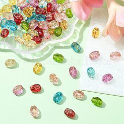 100Pcs Transparent Glass Beads Strands&nbsp;GLAA-CJ0002-10