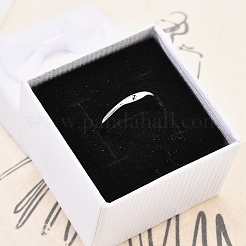 Rhodium Plated 925 Sterling Silver Adjustable Rings&nbsp;RJEW-S397-01P-06